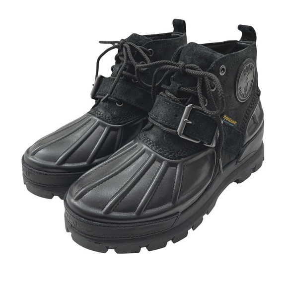 Polo Ralph Lauren Men’s Oslo Low Boot Leather & Suede Black 7D main image 13